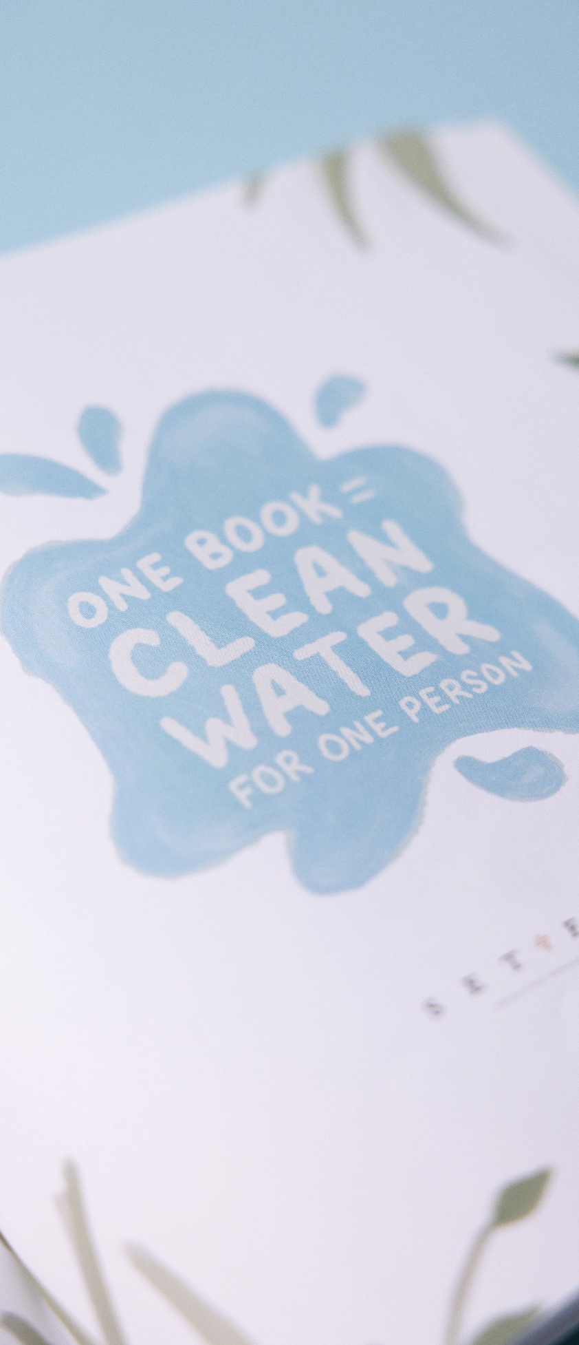 One book gives clean water for one person