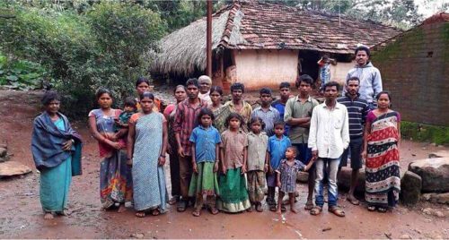 Group of Indian villagers