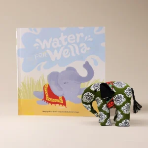 Water for Wella book and Wella plush elephant